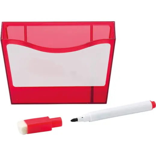 Fridge Magnet with White Board and Marker Red